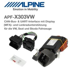 Adaptateur de volant Alpine APF-X303VW CAN-Bus compatible avec véhicule VW, S...