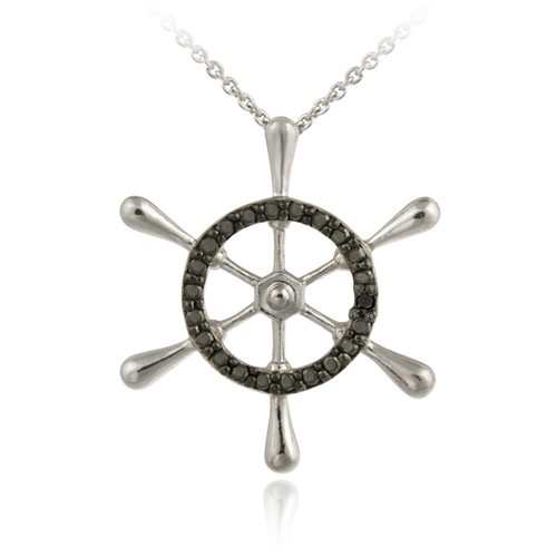 925 argent diamant noir accent - diamant,