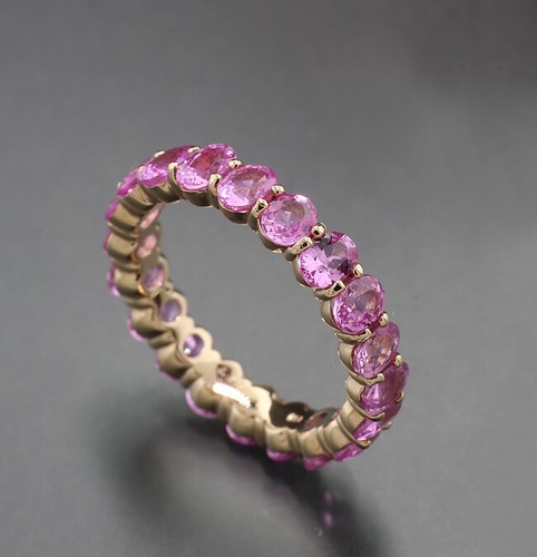 Bague éternité rose 750 - Éternité,