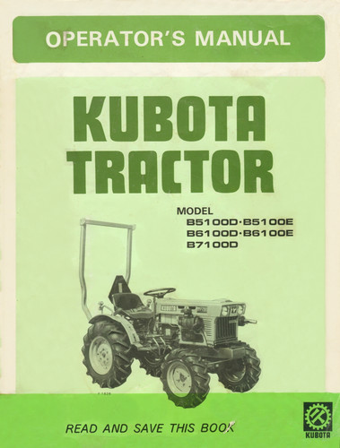 Kubota tractor b5100 b6100 - kubota,