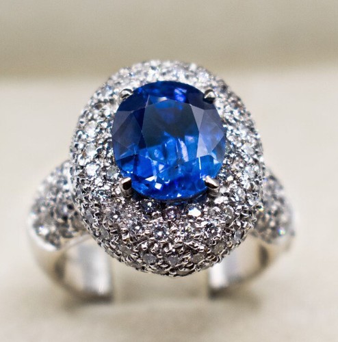 Anneau avec diamants - anneau, 18