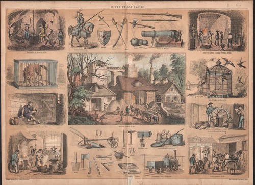 1860 lithographie fer et - lithographie, le