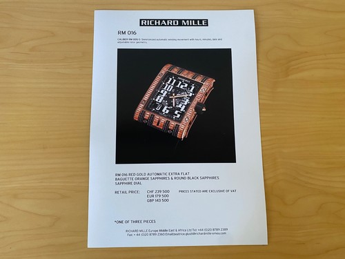 Richard mille fiche - fiche, dossier