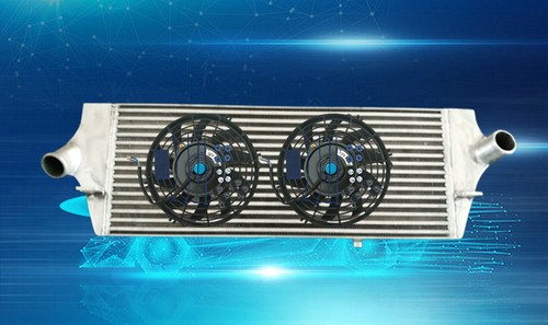 Aluminum intercooler fan for - aluminum, intercooler+fan