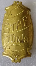 STAP  Afrique Nord Française AFN Tunisie TUNIS  Plaque fabrication vélo  1940 50
