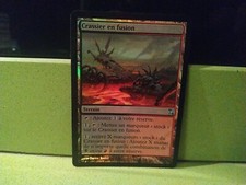 FR/VF FOIL CRASSIER EN FUSION EX MTG MAGIC TERRAIN MOLTEN SLAGHEAP FRENCH