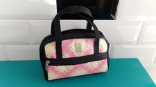 Nintendo DS lite pochette de rangement pink plaid game travel case mini purse