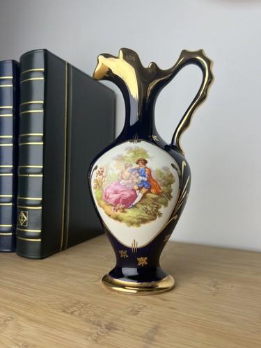 Aiguière porcelaine bleu - aiguière,
