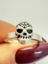 Bague tête mort avec - bague,