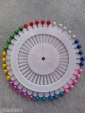 40 épingles tête rondes en couleur, une roue de 40 épingles têtes rondes ,37mm