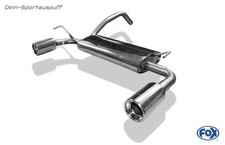 Fox Duplex Échappement Sportif Ford KA II À Partir De 2009 1x90mm Rond Avec Abs.