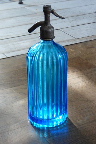 Siphon strié bleu - siphon,