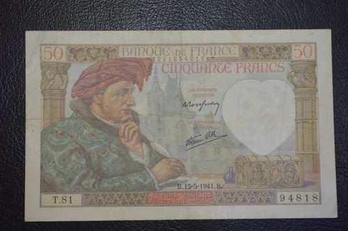 Francs jacques coeur - 50, 1941