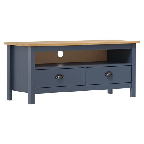 Bois pin solide meuble tv - de,