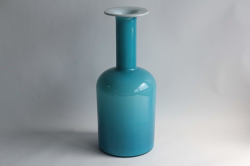 Grand vase verre - grand, bleu