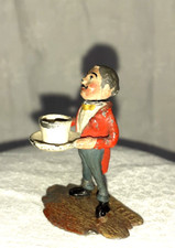 Plomb de Nuremberg Polychrome Système Tête Articulée  XIX ème personnage tasse