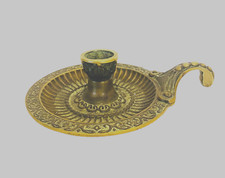 bougeoir passe couloir art déco en bronze massif marque Le Verrier . XX siècle .