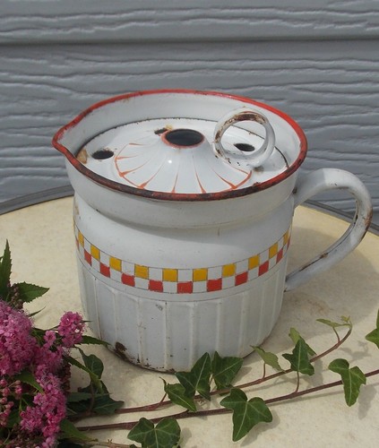Ancien pot lait bouilloire - pot,