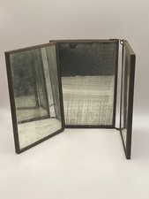 Ancien Miroir De Barbier Triptyque Art Nouveau Parisiennes, Galantes.