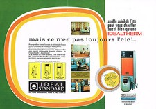 PUBLICITE ADVERTISING 094  1967  IDEAL STANDARD  chaudière-bloc IDEALTHERM (2p)