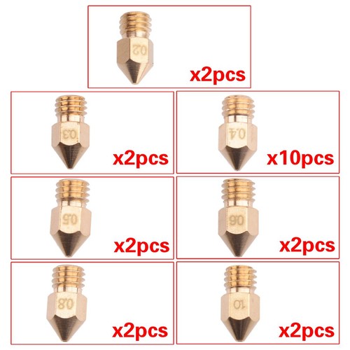 44x mk8 copper extruder - extruder, nozzle