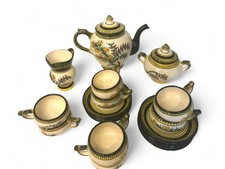 Henriot Quimper, service faïence émaillée modèle Genêt Bruyère XXème