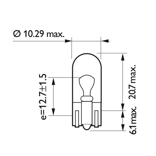 Ampoule philips w5w
