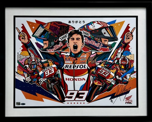Marc marquez autographed van - marquez,