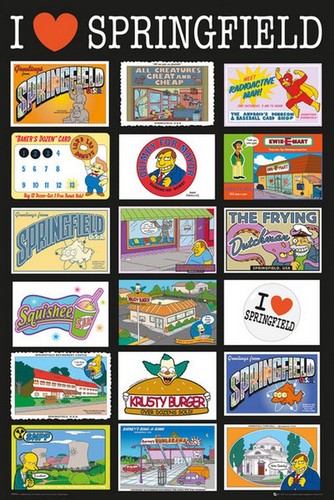 The simpsons postcards - postcards,