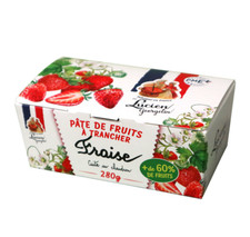 Lucien Georgelin Pate de Fruit à trancher Fraise la boite de 280g