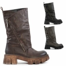 Bottes Femme biker Boots Basses Rangers Motard Chaussures Casual TooCool YG881