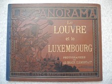 livre Panorama Musées Louvre Luxembourg old book french museums Buch Museen 1900