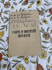 Ancienne Carte Identité Sécurité Piéton Ne 1965 Souvenir Papier Vintage 