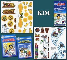 Gervais Esquimaux Kim, 2 planches de figurines à monter et 2 Mini-BD