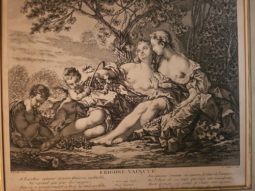 Xviiie rare gravure ancienne - xviiie,