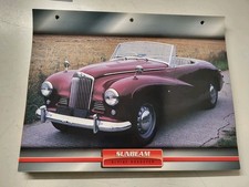 CARTE FICHE VOITURES D'EXCEPTION SUNBEAM ALPINE ROADSTER