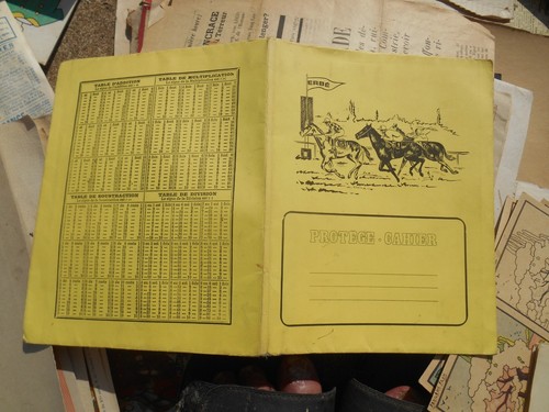 Ancien protege cahier cheval - ancien,