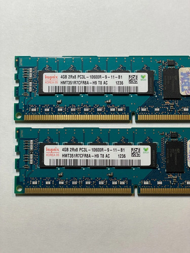 2x4gb barrette hynix ddr3 ecc - barrette,