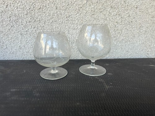 Paire verres cognac - verres, à