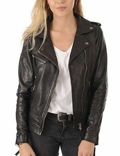 Blouson moto motard noir 100 %