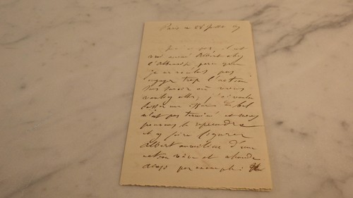 1869 jules rouquette lettre - rouquette, (lettre