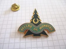 FIR VALLEE DE MUNSTER ALSACE GOLD COLOR VINTAGE LAPEL PIN BADGE us6
