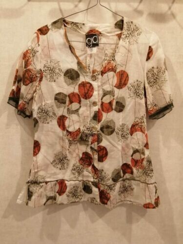 Blouse coton blanche verte - , et