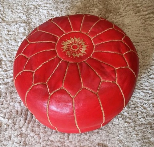 Pouf marocain cuir - marocain, en