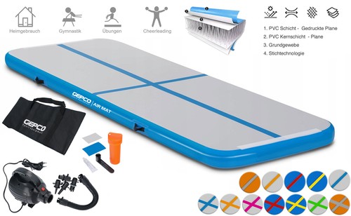 Tapis gonflable de - 4m,
