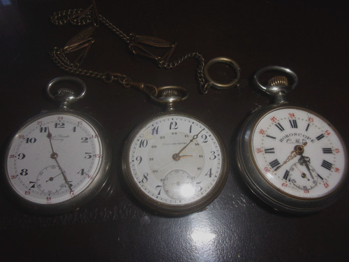 Lot montres de poche - lot, 3
