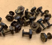 Original WW2 Armée Britannique Brodie / Tortue Mk1/2/3/4 Casque Dôme Vis & Noix