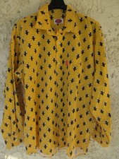 Chemise MAGALI vintage Camargue jaune taureau manches longues 3 (XL)