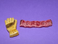 LOT 2 FÈVES FOOTBALL OL "OLYMPIQUE LYONNAIS" BON ETAT