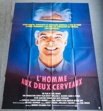 L'HOMME AUX DEUX CERVEAUX Affiche film 120x160 CARL REINER, STEVE MARTIN, TURNER